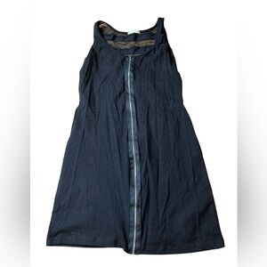 Y2K Sirens Black Zip-Front Dress Mesh Back Detail - Size L